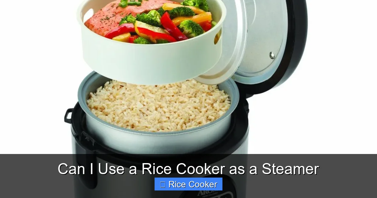 Can I Use a Rice Cooker as a Steamer