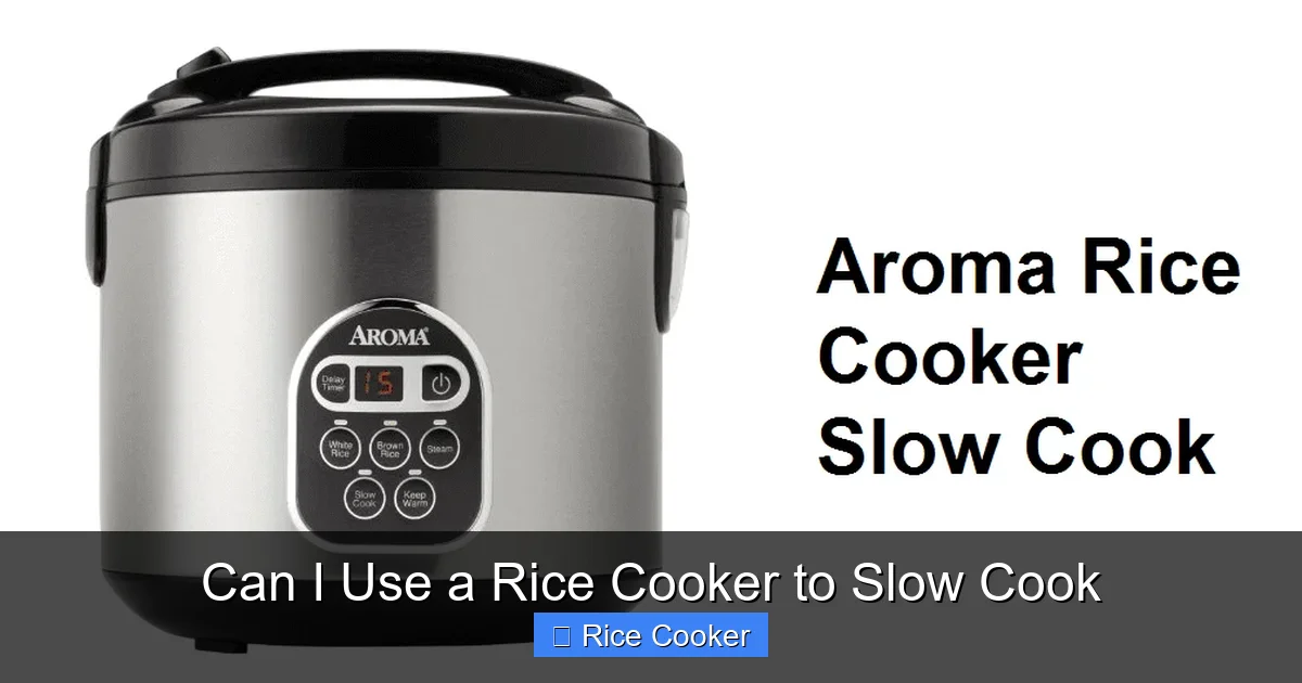 Can I Use a Rice Cooker to Slow Cook