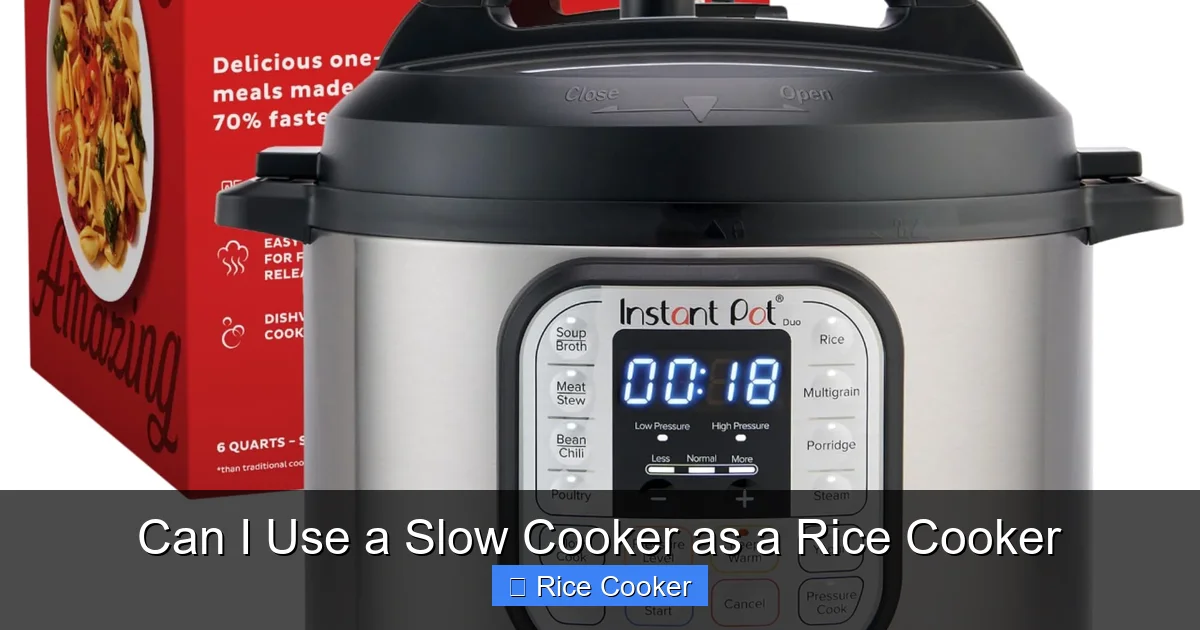 Can I Use a Slow Cooker as a Rice Cooker