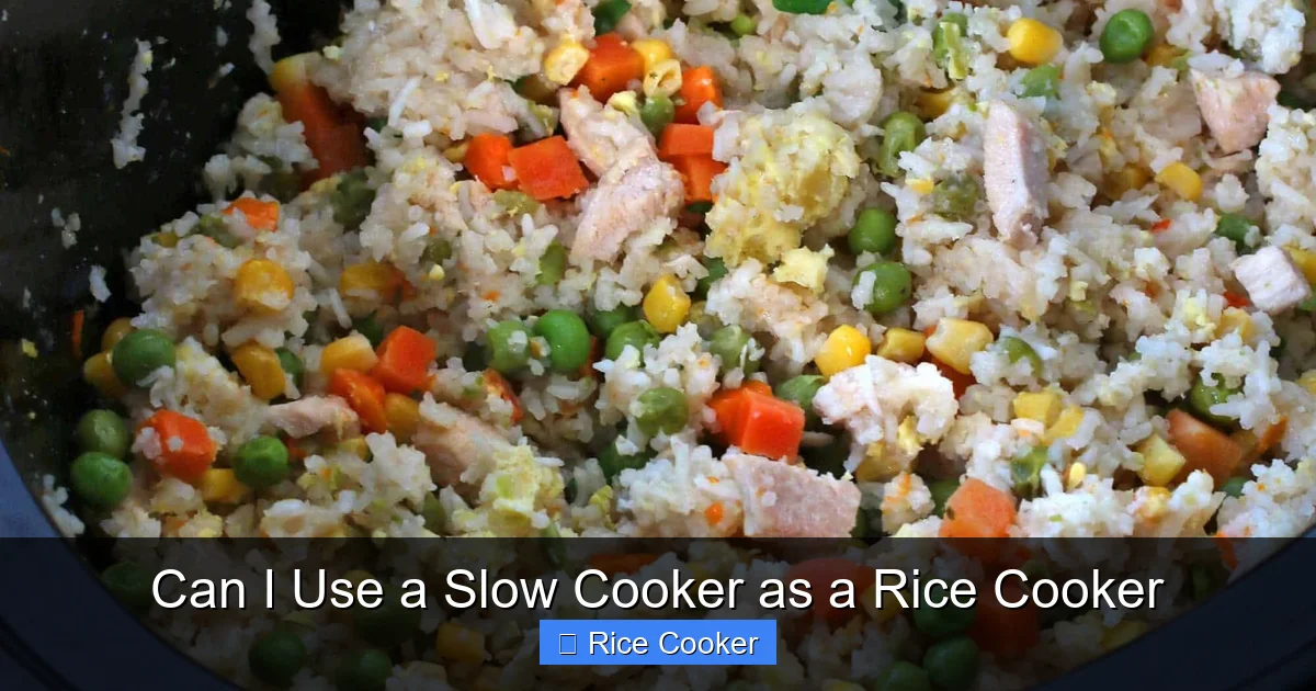 Can I Use a Slow Cooker as a Rice Cooker