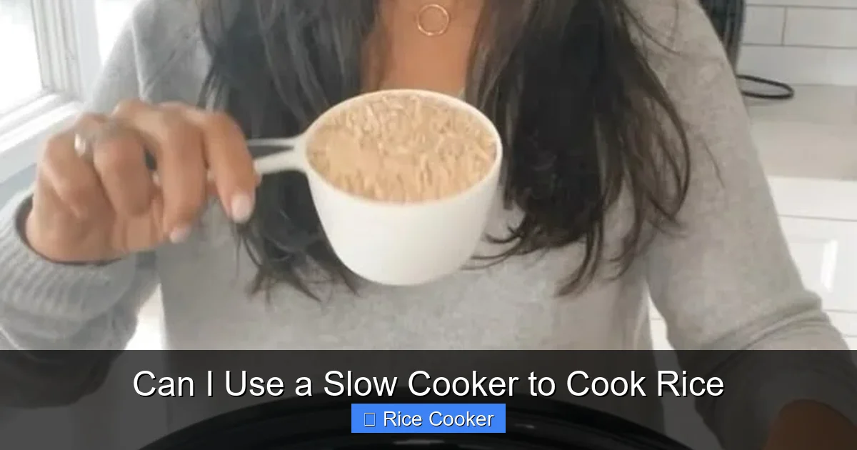 Can I Use a Slow Cooker to Cook Rice