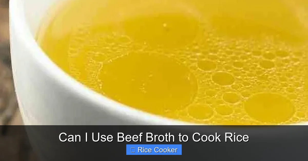 Can I Use Beef Broth to Cook Rice