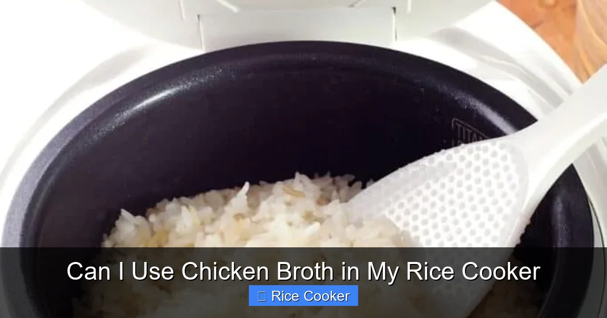 Can I Use Chicken Broth in My Rice Cooker