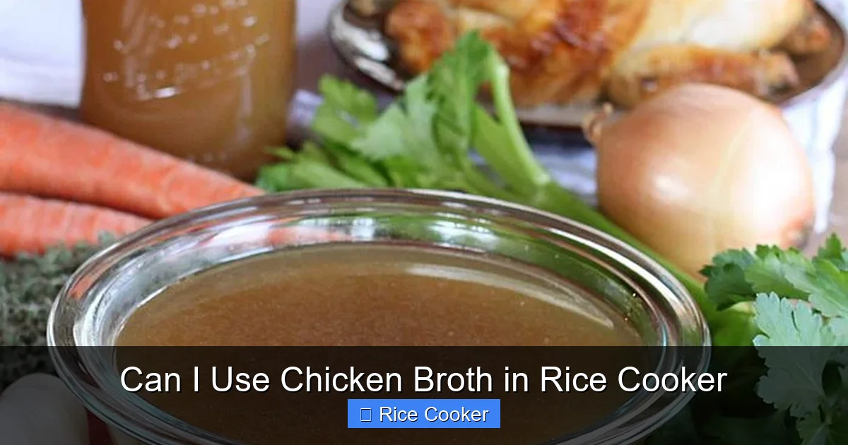 Can I Use Chicken Broth in Rice Cooker