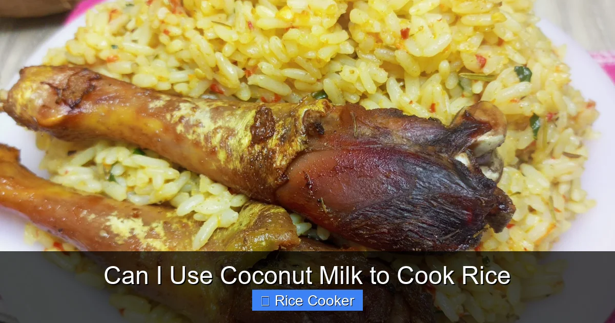 Can I Use Coconut Milk to Cook Rice