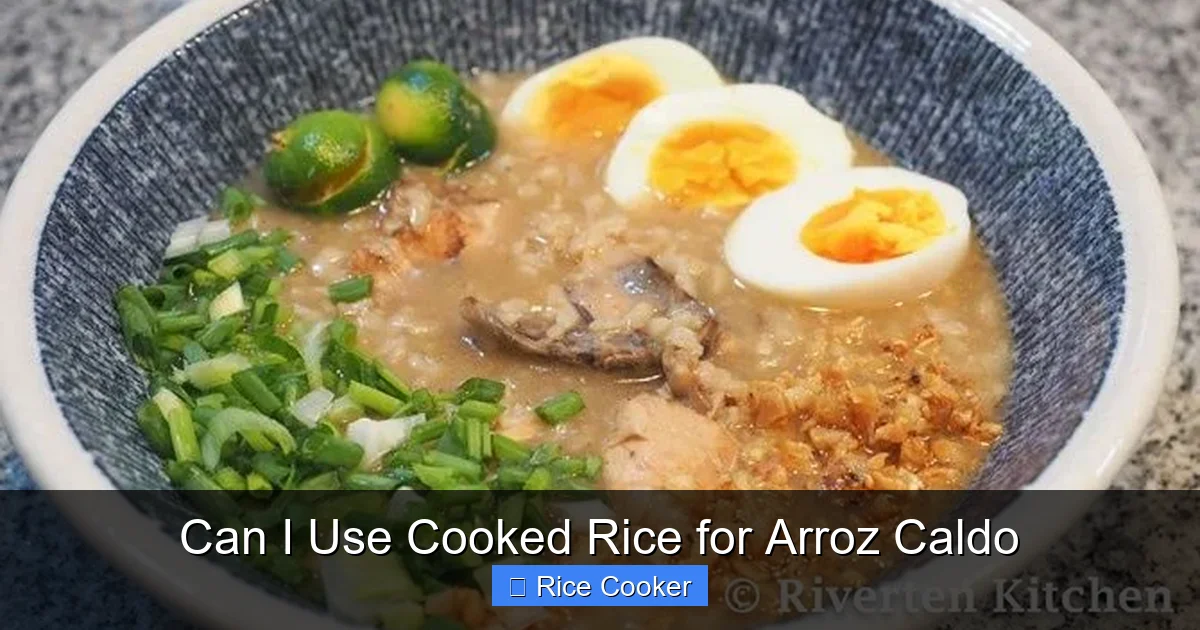Can I Use Cooked Rice for Arroz Caldo