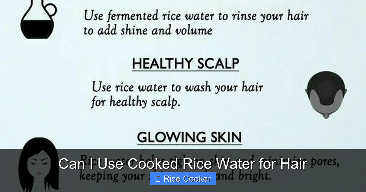 Can I Use Cooked Rice Water for Hair