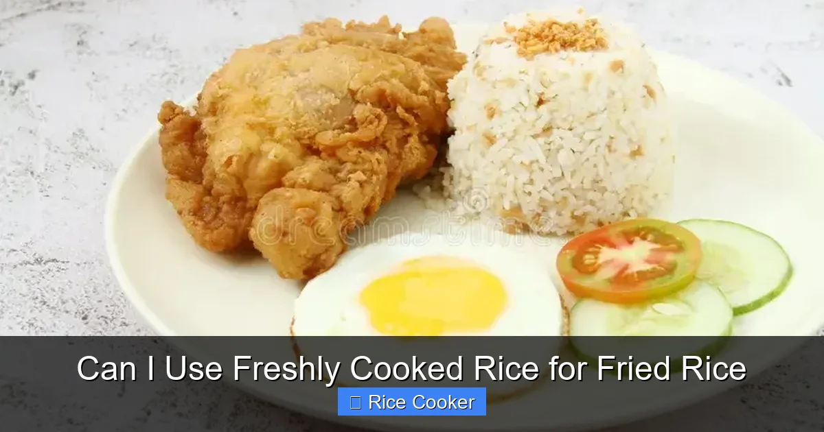 Can I Use Freshly Cooked Rice for Fried Rice