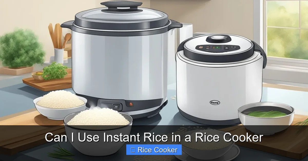 Can I Use Instant Rice in a Rice Cooker