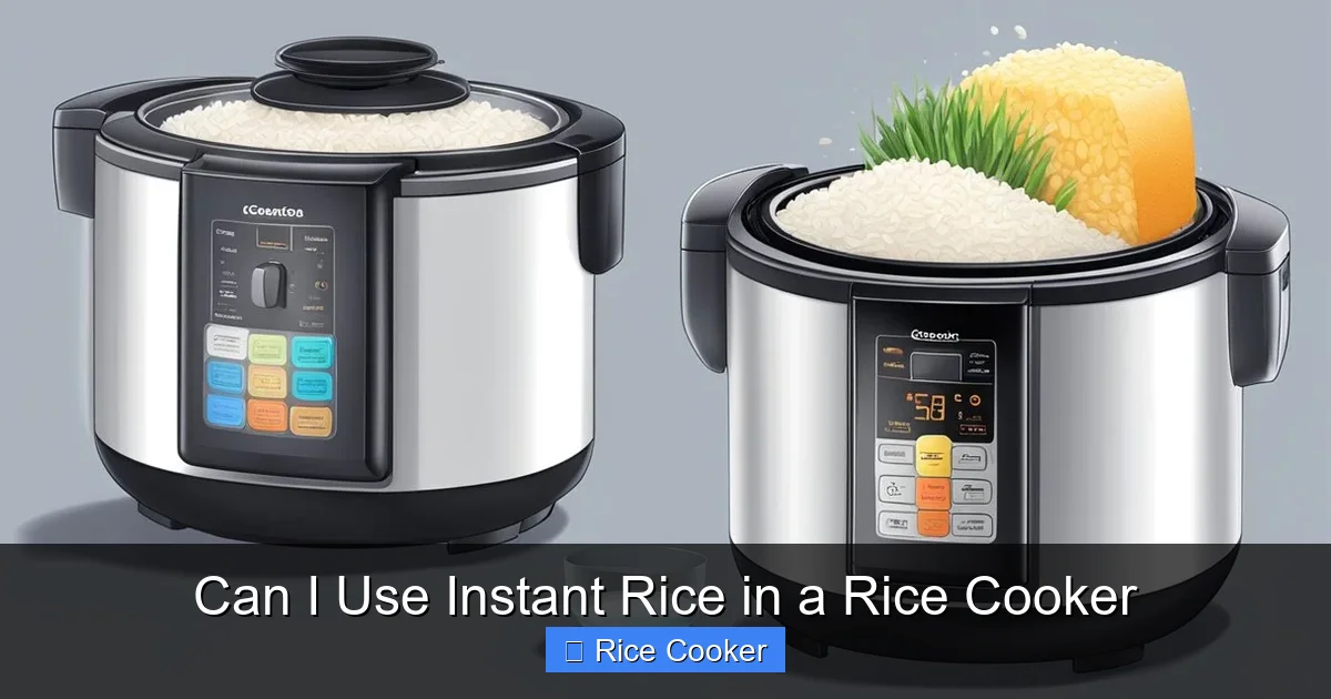 Can I Use Instant Rice in a Rice Cooker