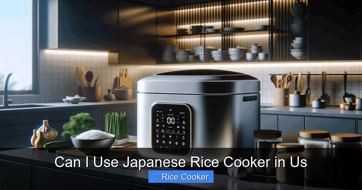 Can I Use Japanese Rice Cooker in Us