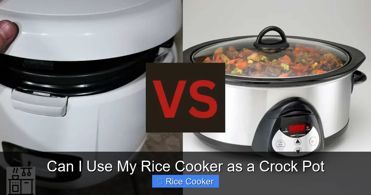 Can I Use My Rice Cooker as a Crock Pot