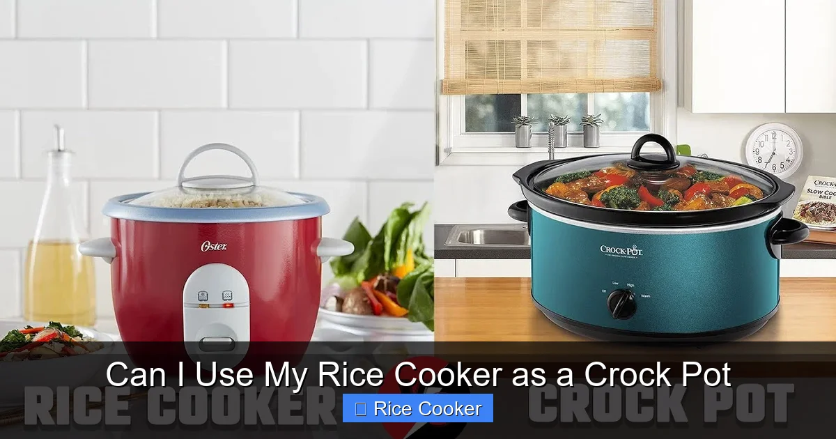 Can I Use My Rice Cooker as a Crock Pot