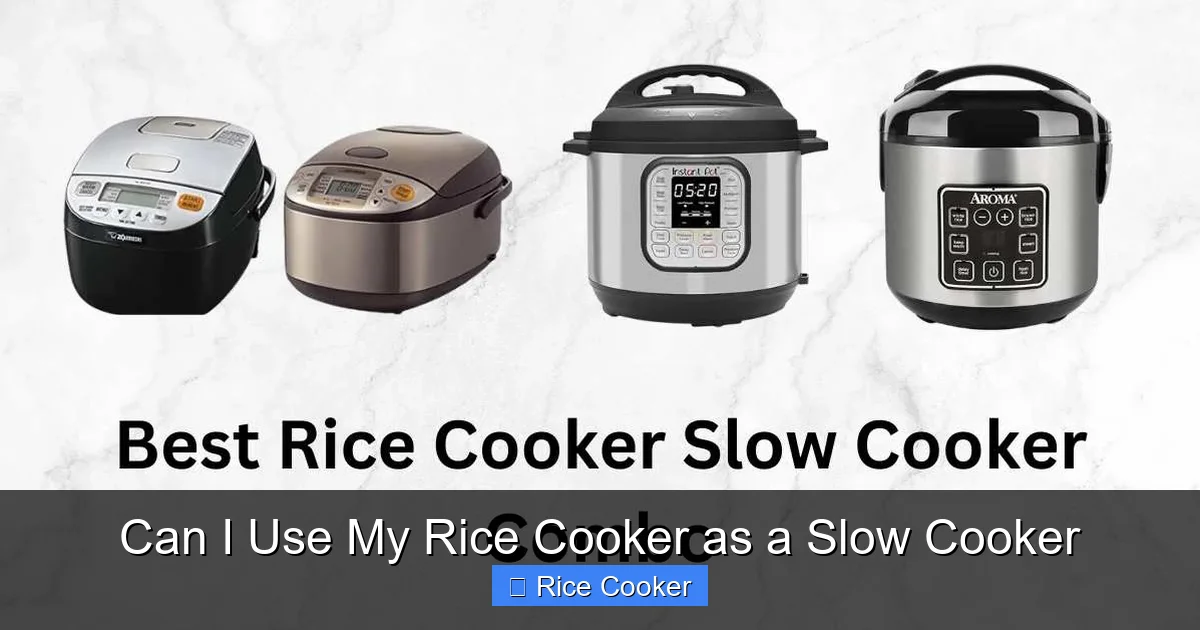 Can I Use My Rice Cooker as a Slow Cooker
