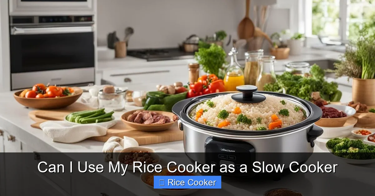 Can I Use My Rice Cooker as a Slow Cooker