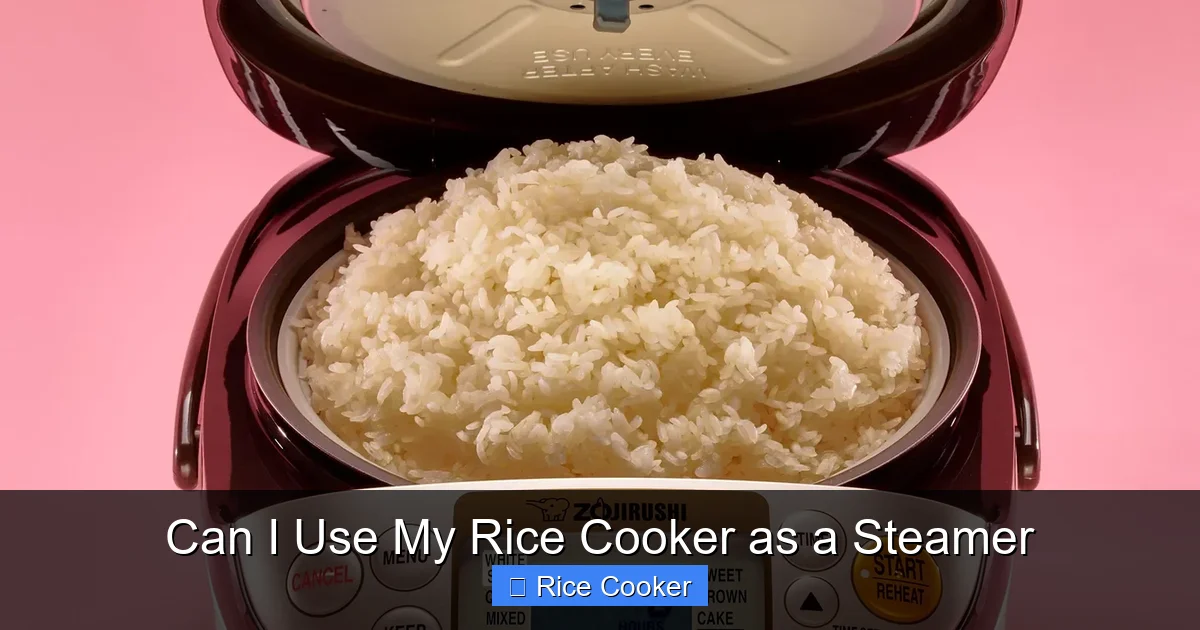 Can I Use My Rice Cooker as a Steamer
