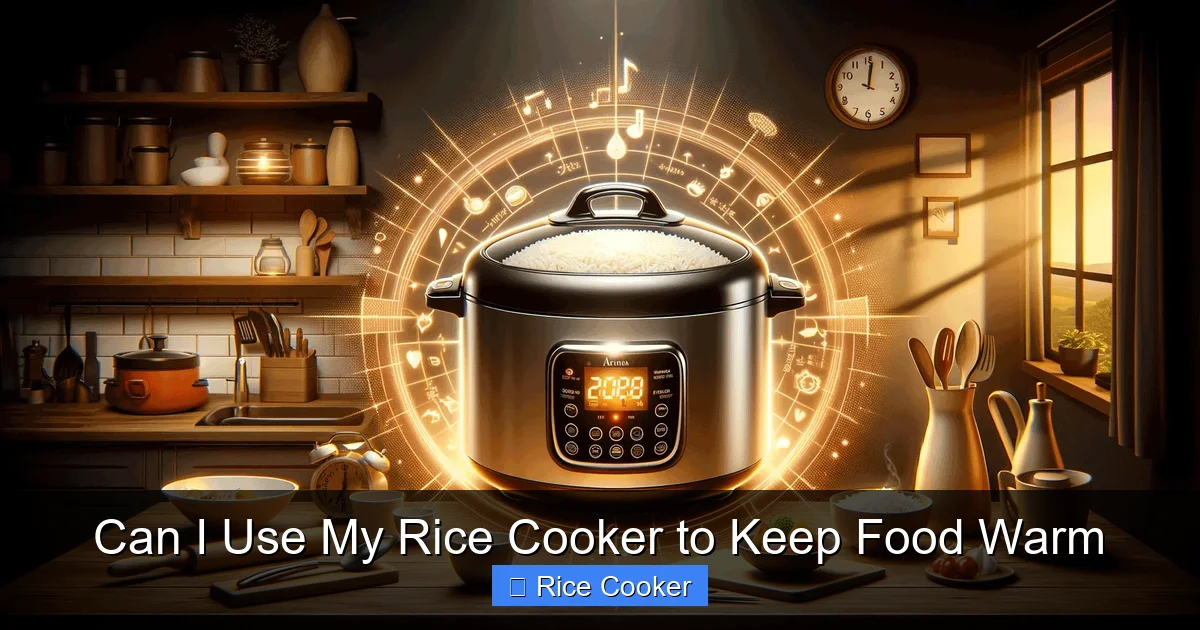 Can I Use My Rice Cooker to Keep Food Warm