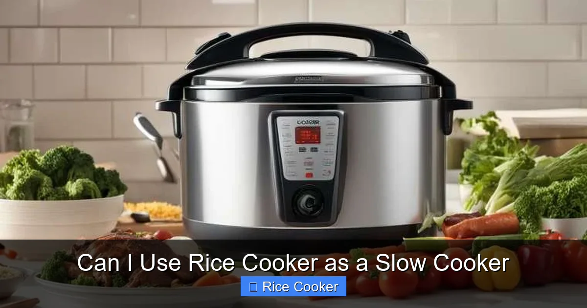 Can I Use Rice Cooker as a Slow Cooker