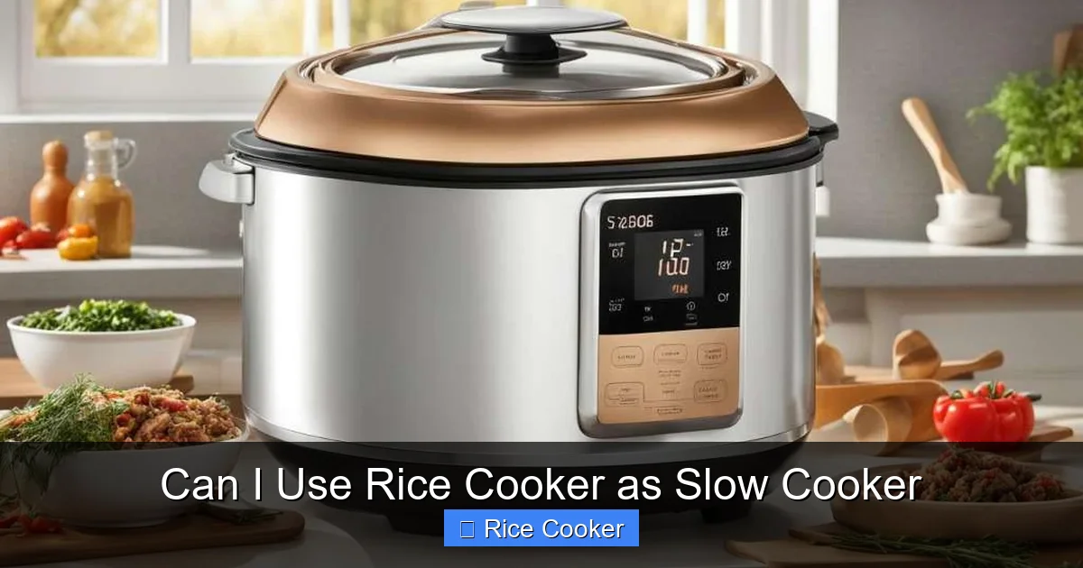 Can I Use Rice Cooker as Slow Cooker