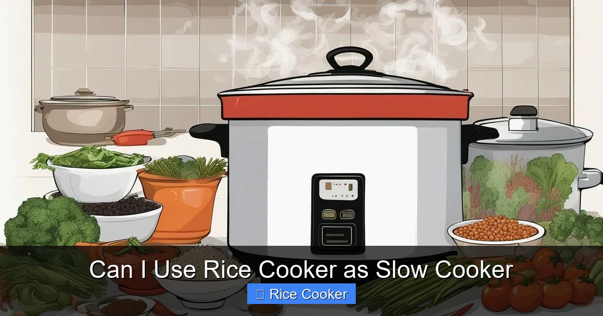 Can I Use Rice Cooker as Slow Cooker
