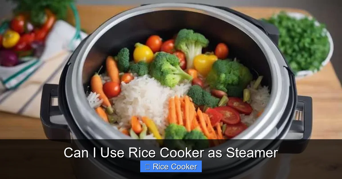 Can I Use Rice Cooker as Steamer