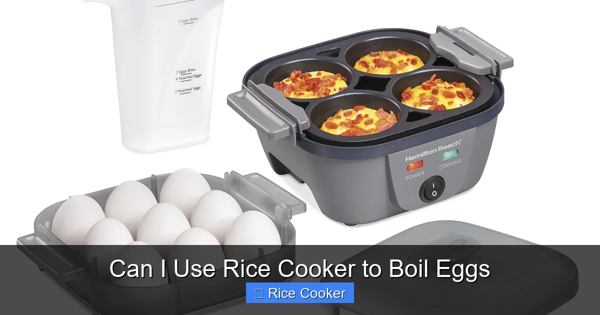 Can I Use Rice Cooker to Boil Eggs