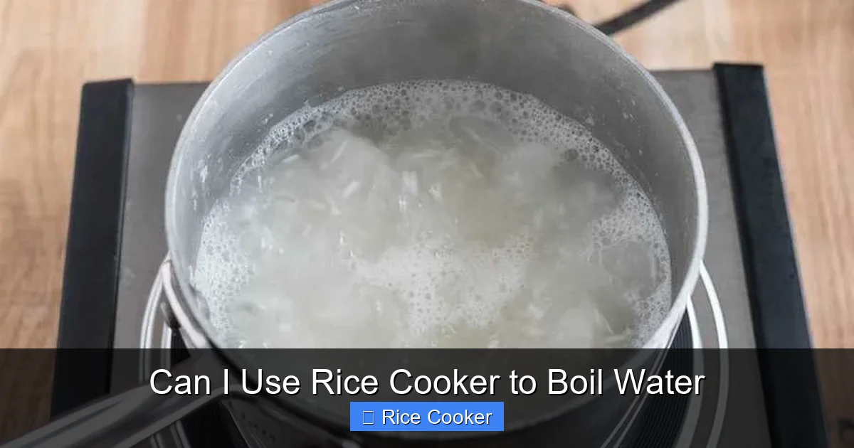 Can I Use Rice Cooker to Boil Water