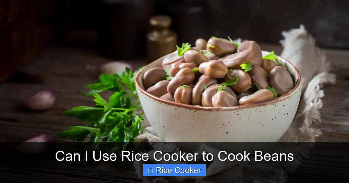 Can I Use Rice Cooker to Cook Beans
