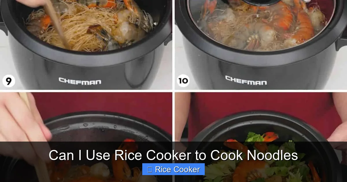 Can I Use Rice Cooker to Cook Noodles