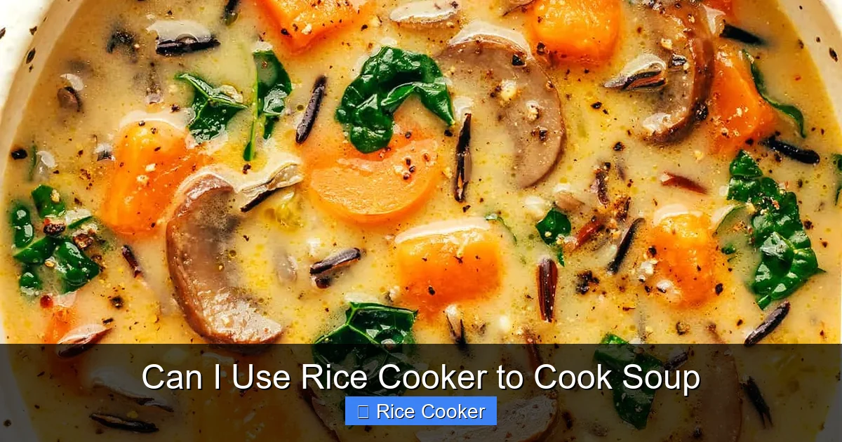 Can I Use Rice Cooker to Cook Soup
