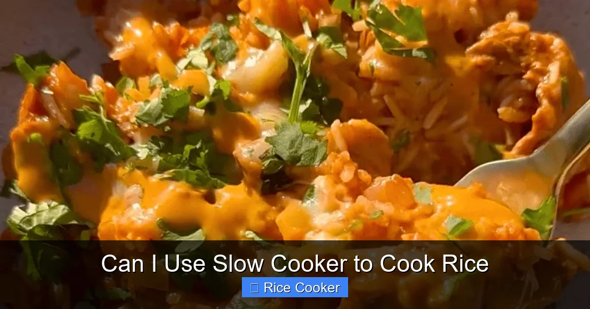 Can I Use Slow Cooker to Cook Rice