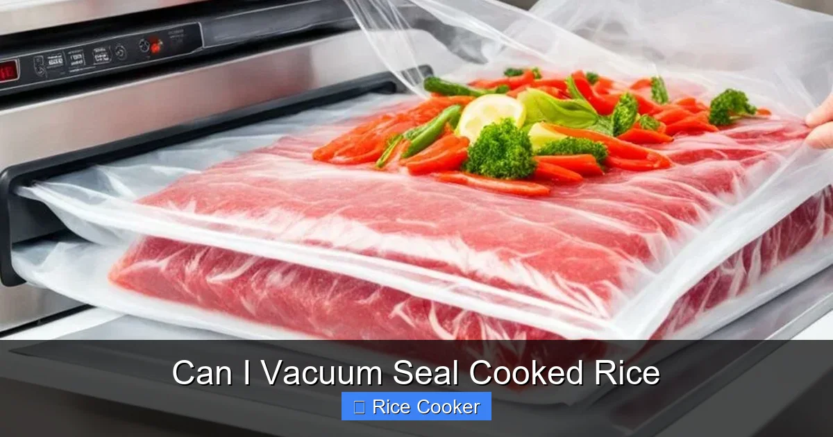 Can I Vacuum Seal Cooked Rice
