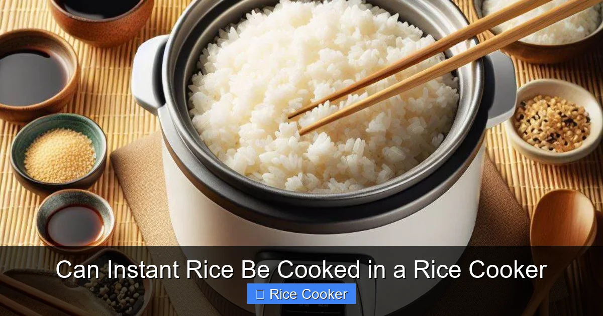 Can Instant Rice Be Cooked in a Rice Cooker
