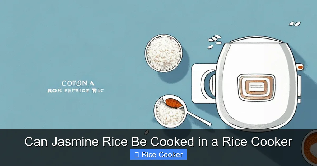 Can Jasmine Rice Be Cooked in a Rice Cooker