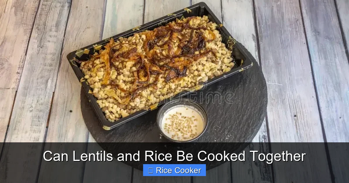 Can Lentils and Rice Be Cooked Together