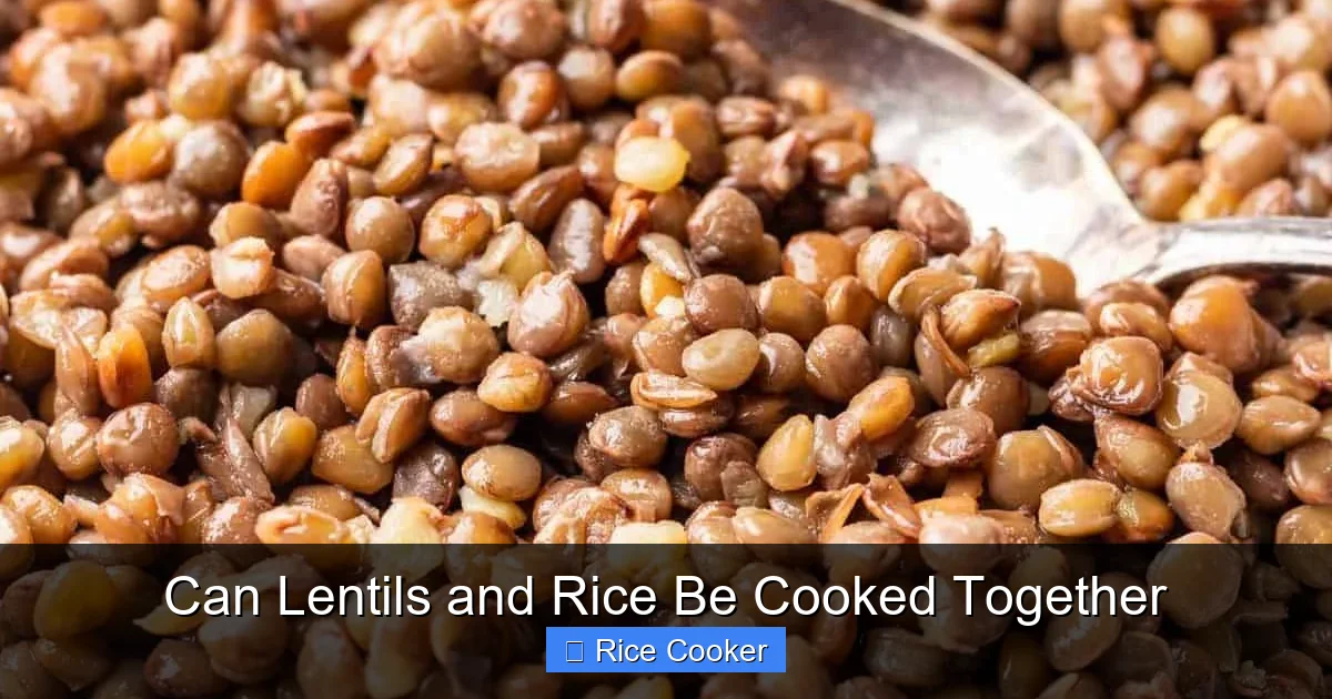 Can Lentils and Rice Be Cooked Together