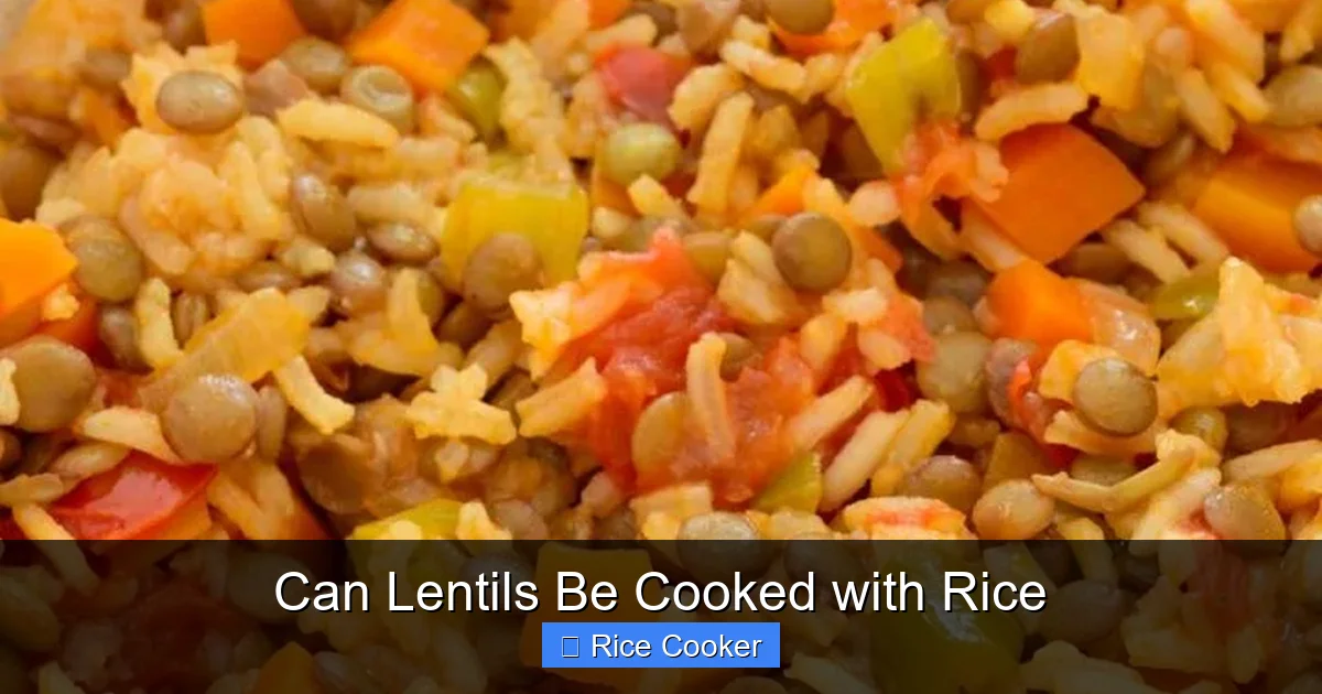 Can Lentils Be Cooked with Rice