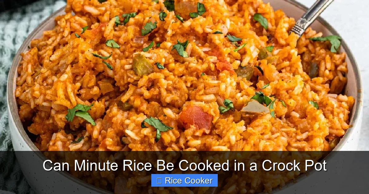Can Minute Rice Be Cooked in a Crock Pot