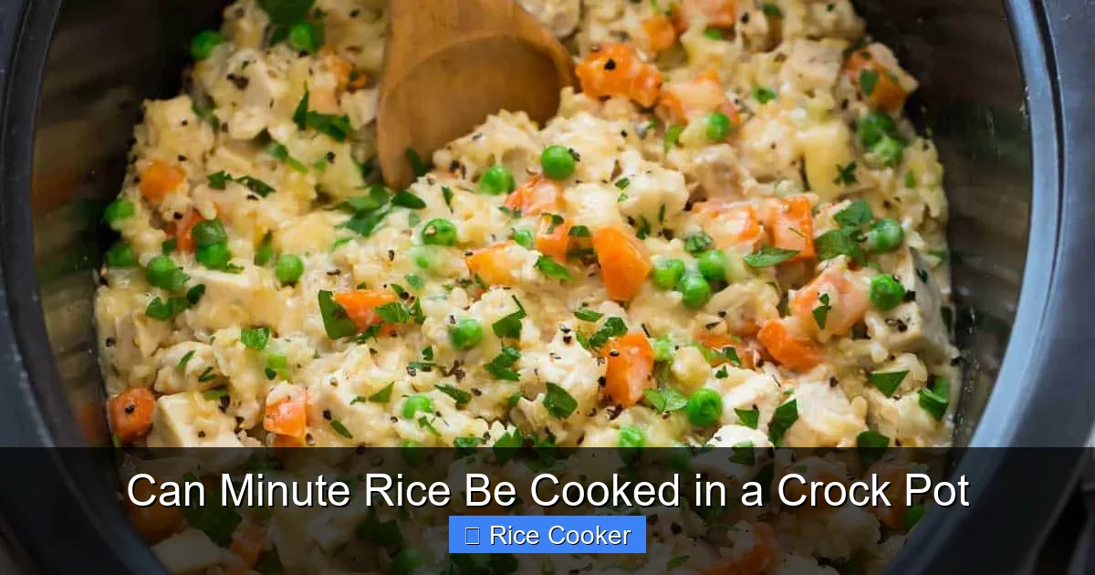 Can Minute Rice Be Cooked in a Crock Pot