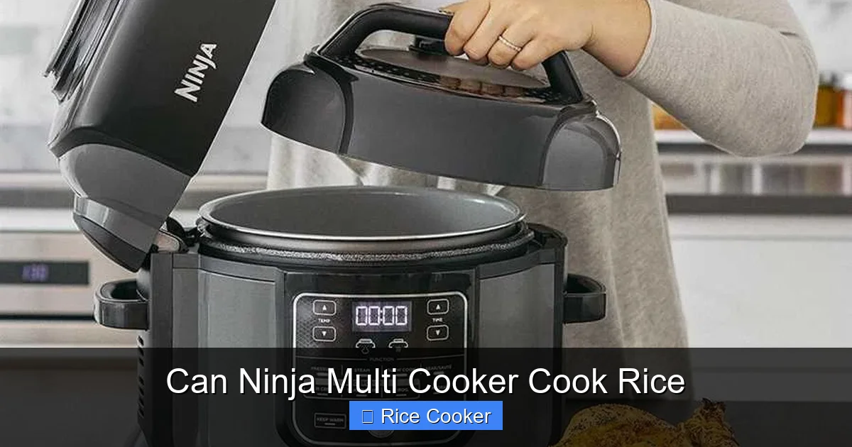 Can Ninja Multi Cooker Cook Rice