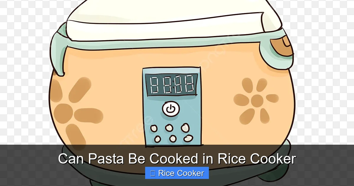 Can Pasta Be Cooked in Rice Cooker