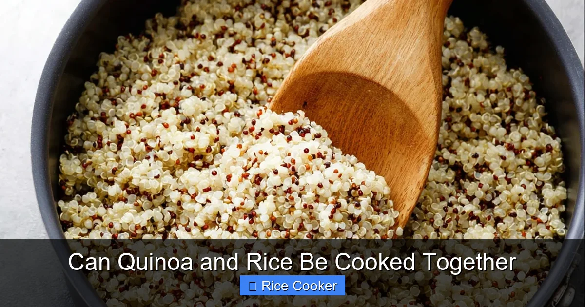 Can Quinoa and Rice Be Cooked Together