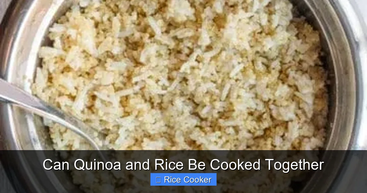 Can Quinoa and Rice Be Cooked Together