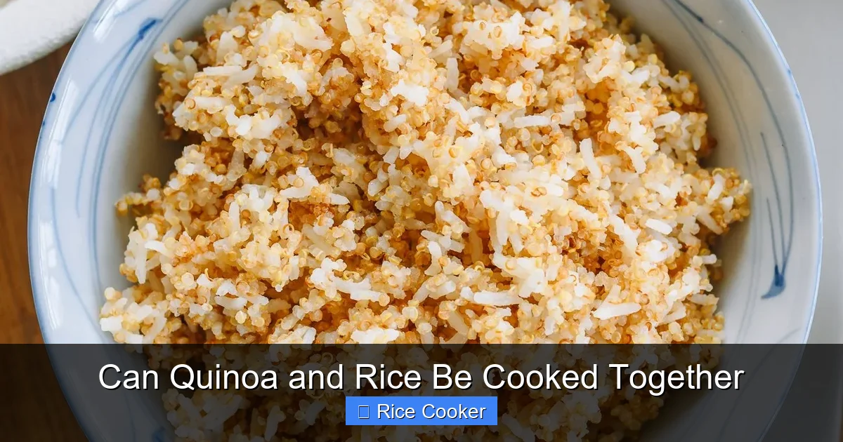 Can Quinoa and Rice Be Cooked Together