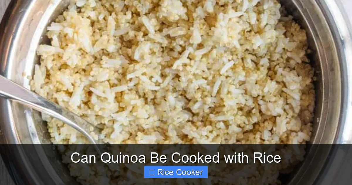 Can Quinoa Be Cooked with Rice