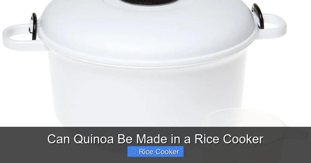Can Quinoa Be Made in a Rice Cooker