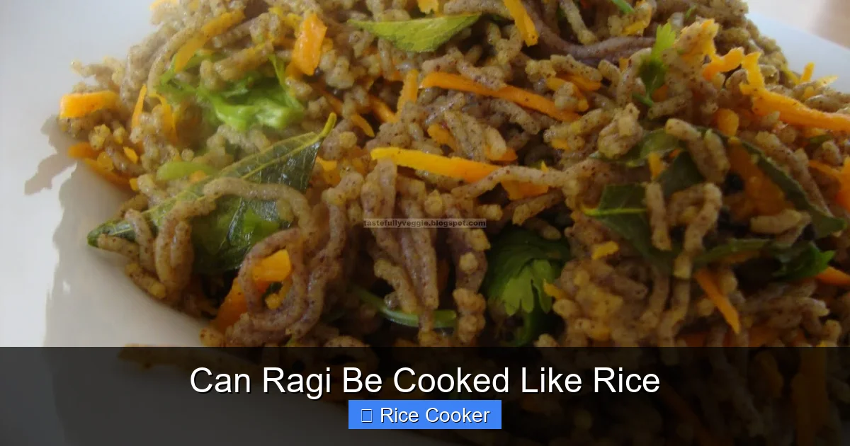 Can Ragi Be Cooked Like Rice