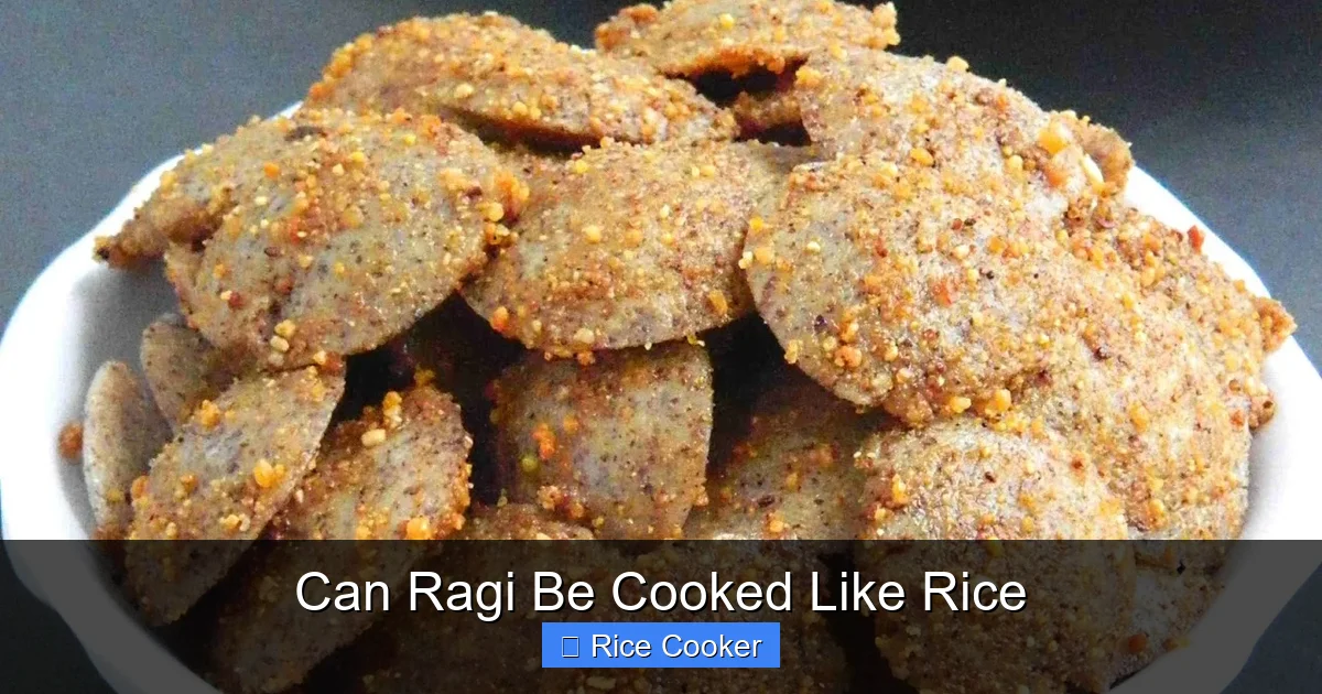 Can Ragi Be Cooked Like Rice