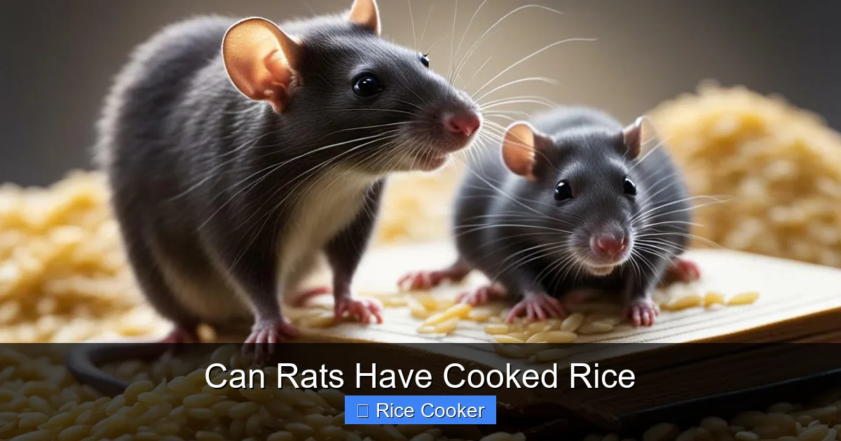 Can Rats Have Cooked Rice