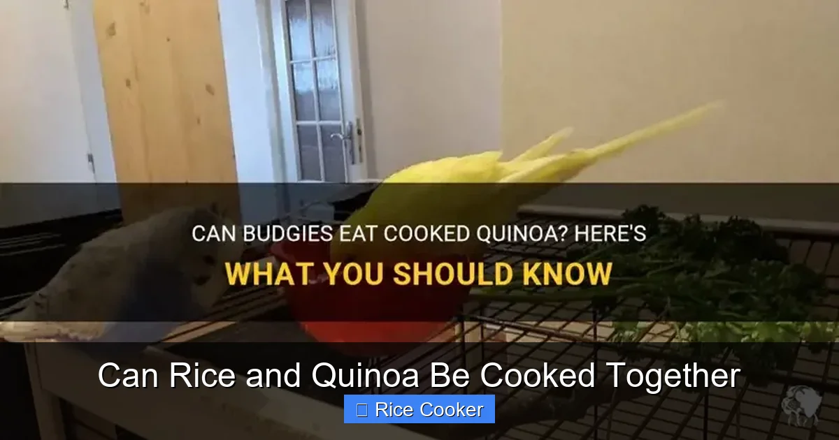 Can Rice and Quinoa Be Cooked Together